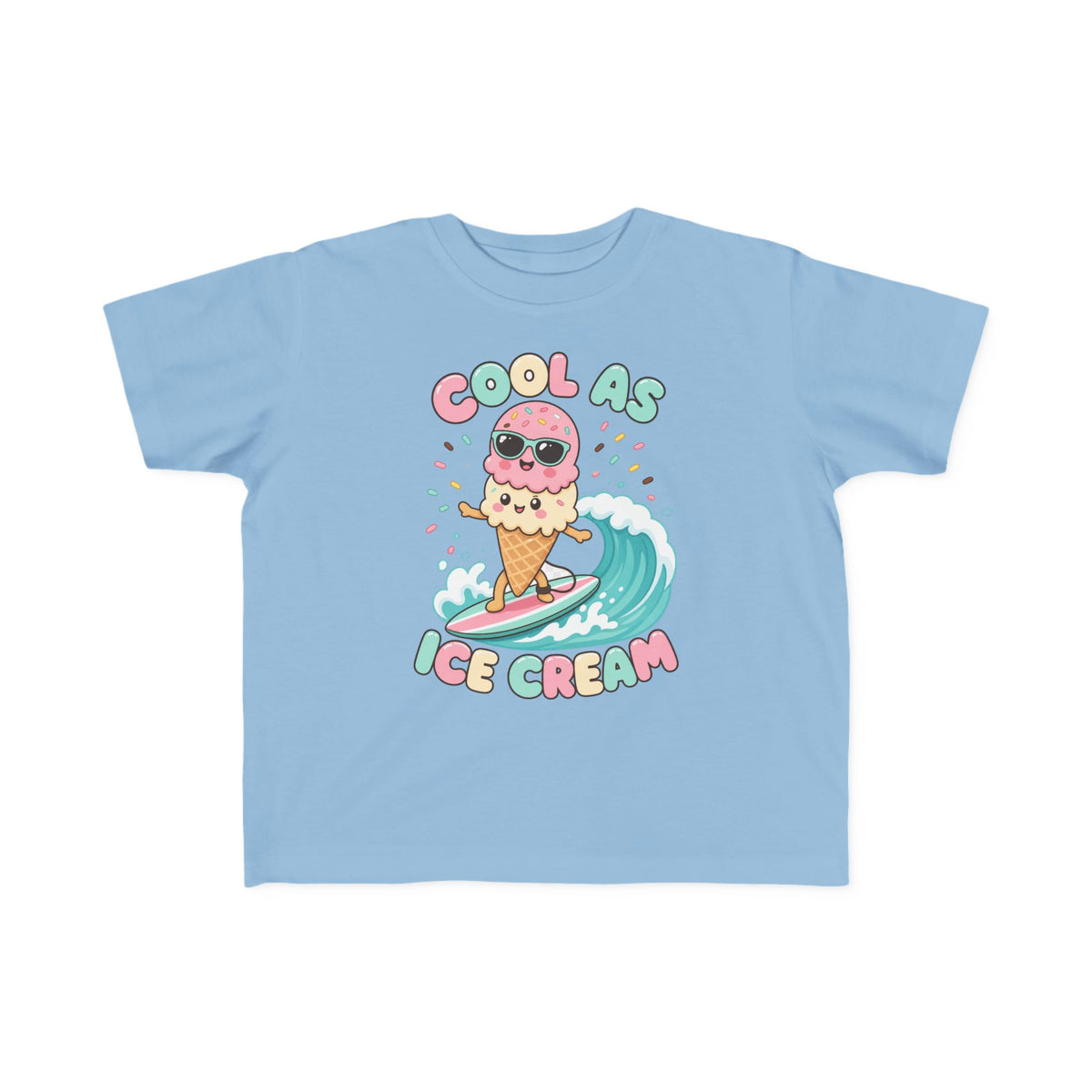 Cool As Ice Cream Kids Tee | Ice Cream Kids Shirt | Toddler Beach T-Shirt | Surf Kid Gift