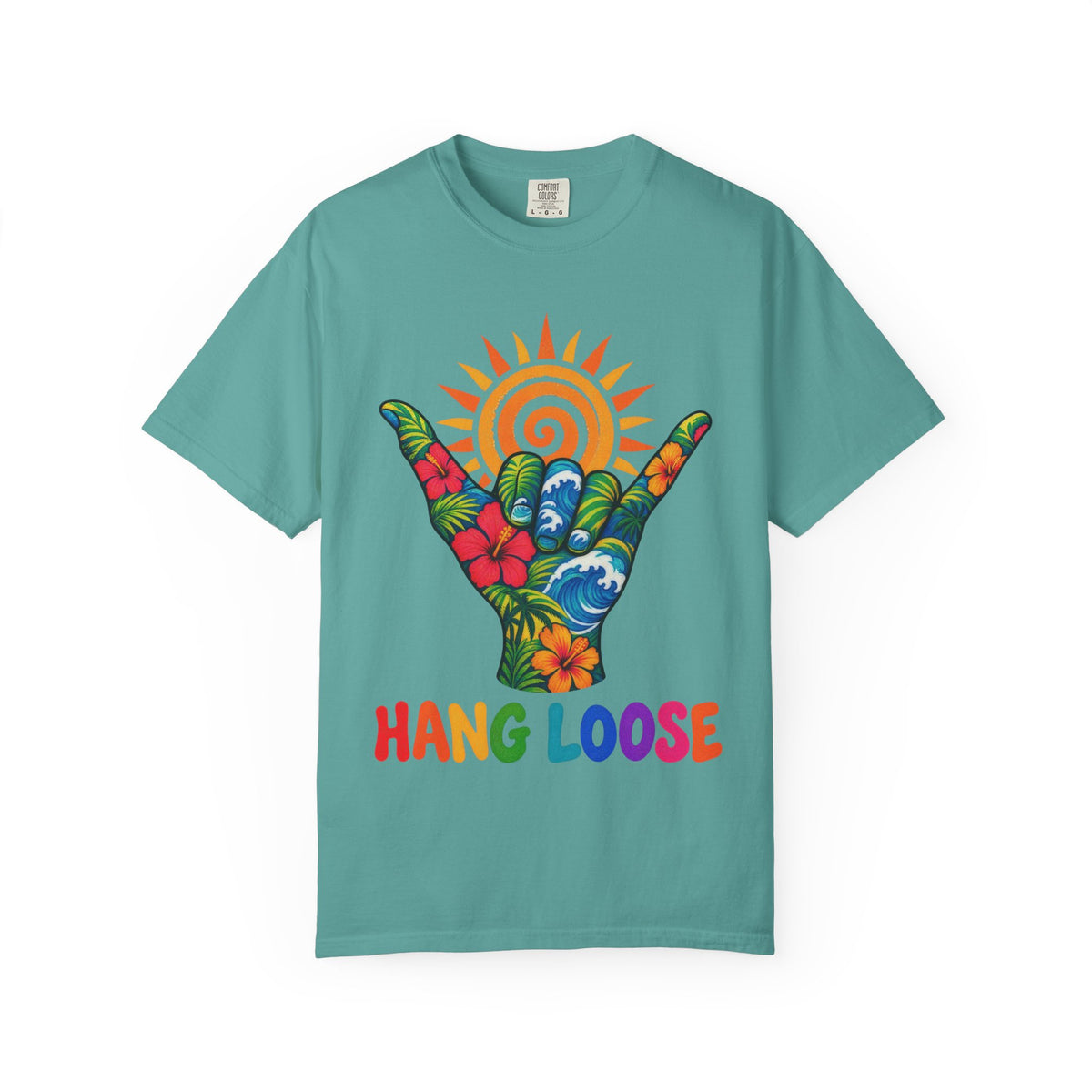 Hang Loose Tee | Shaka Surf Shirt | Retro Beach T-Shirt | Comfort Colors