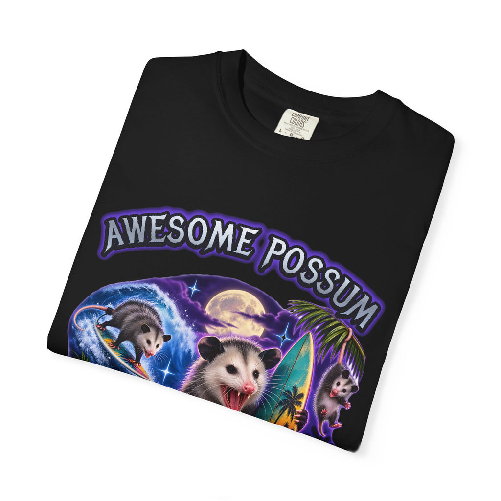 Awesome Possum Surf Team Shirt | Funny Possum Bootleg Tee | Comfort Colors T-Shirt