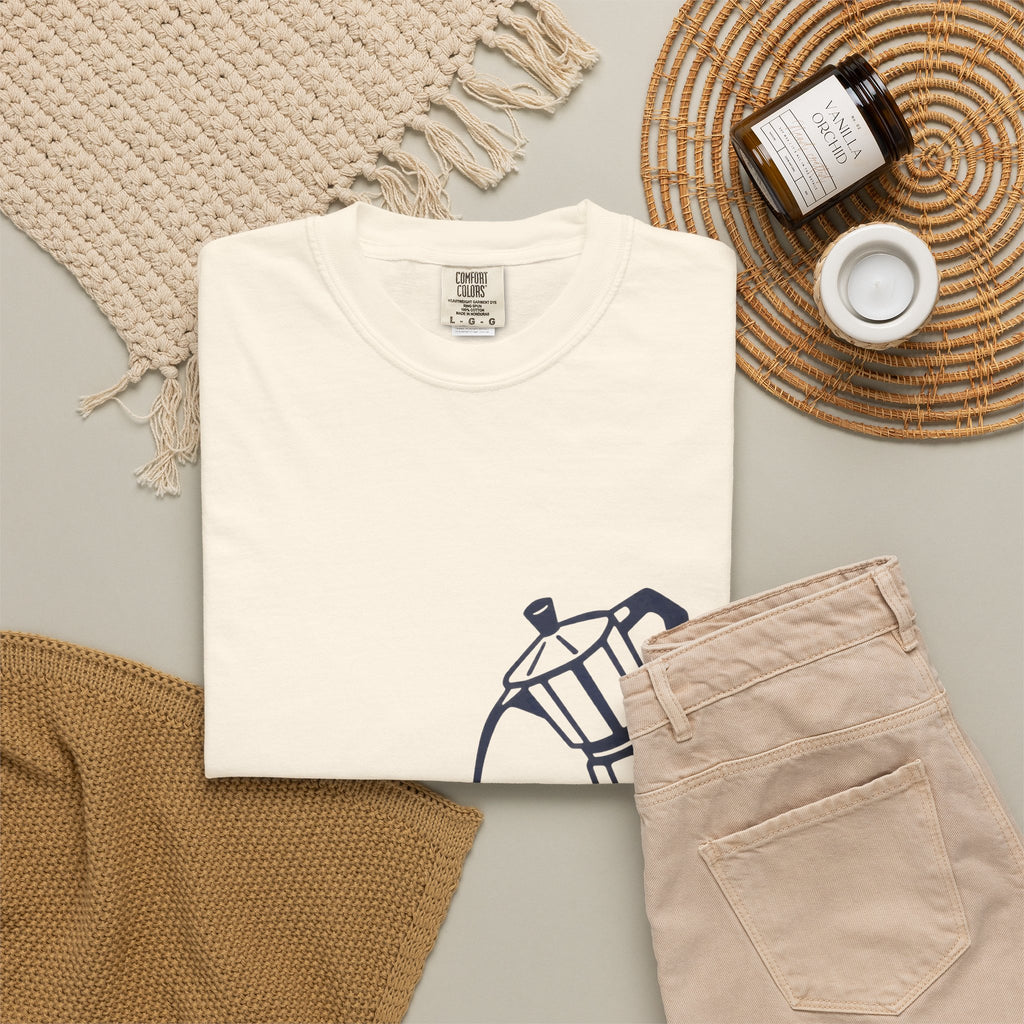 Rise And Ride Coffee Surf Shirt | Espresso Surfboard Tee | Comfort Colors T-Shirt