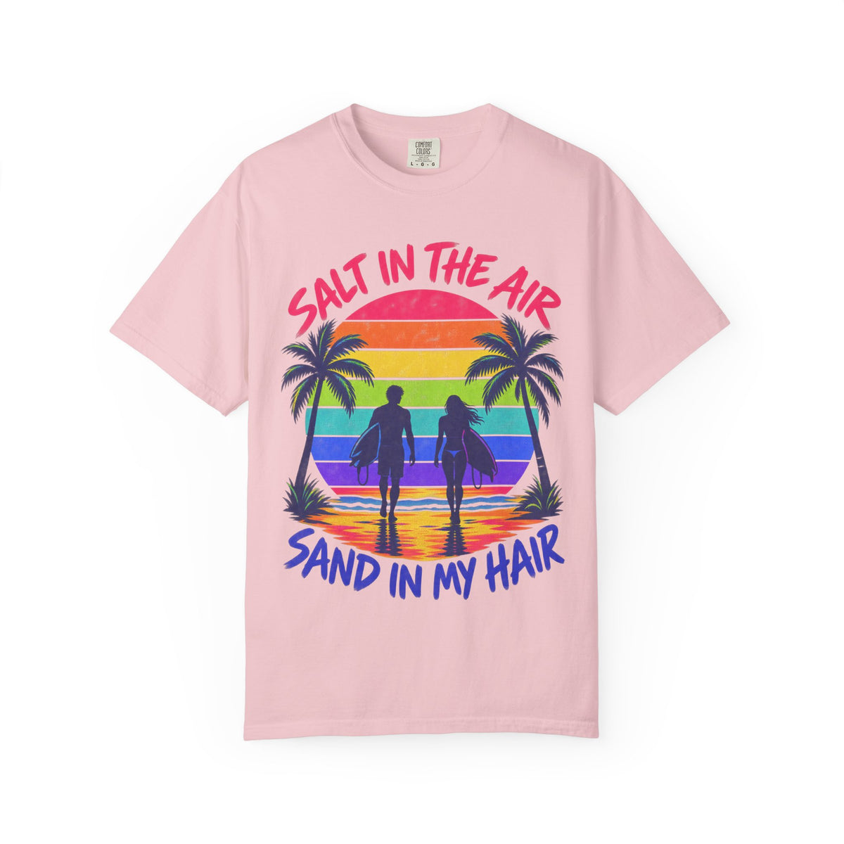 Salt In The Air Tee | Ocean Breeze Shirt | Retro Beach T-Shirt | Comfort Colors