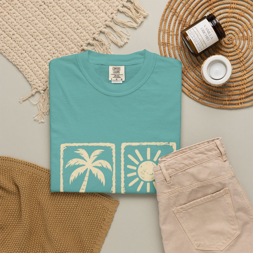 Good Days Stamp Shirt | Mini Beach Badges Tee | Comfort Colors T-Shirt