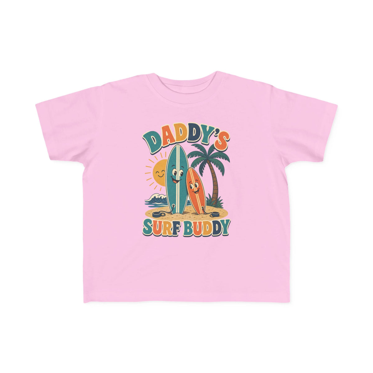 Daddy's Surf Buddy Kids Tee | Daddy Surf Buddy Shirt | Toddler Beach T-Shirt | Surf Kid Gift