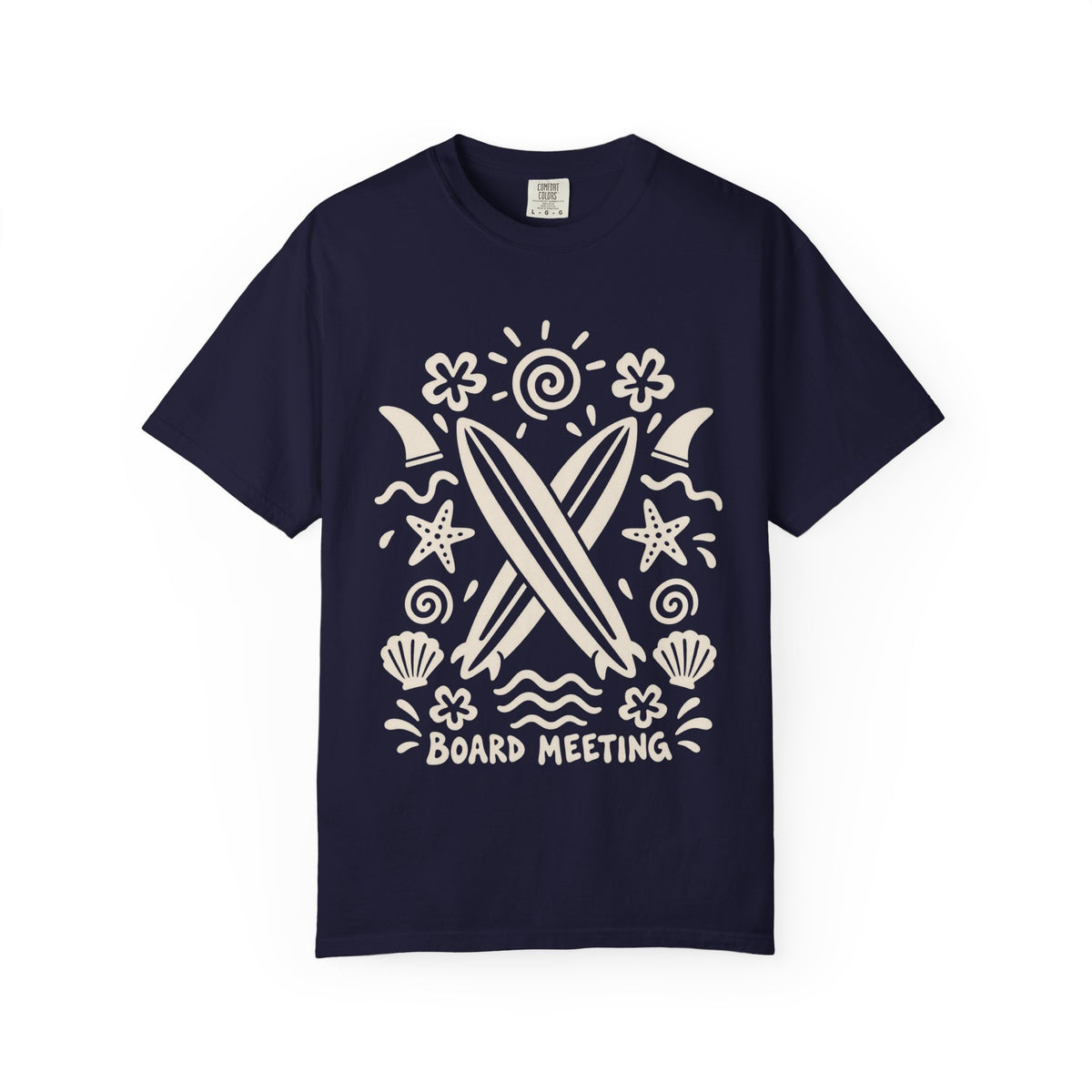 Board Meeting Surf Shirt | Funny Crossed Surfboards Tee | Comfort Colors T-Shirt