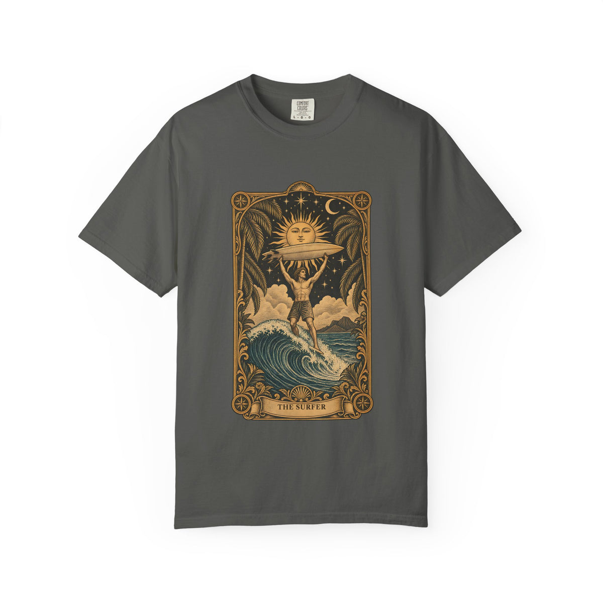 The Surfer Tarot Card Shirt | Vintage Tarot Surf Tee | Comfort Colors T-Shirt