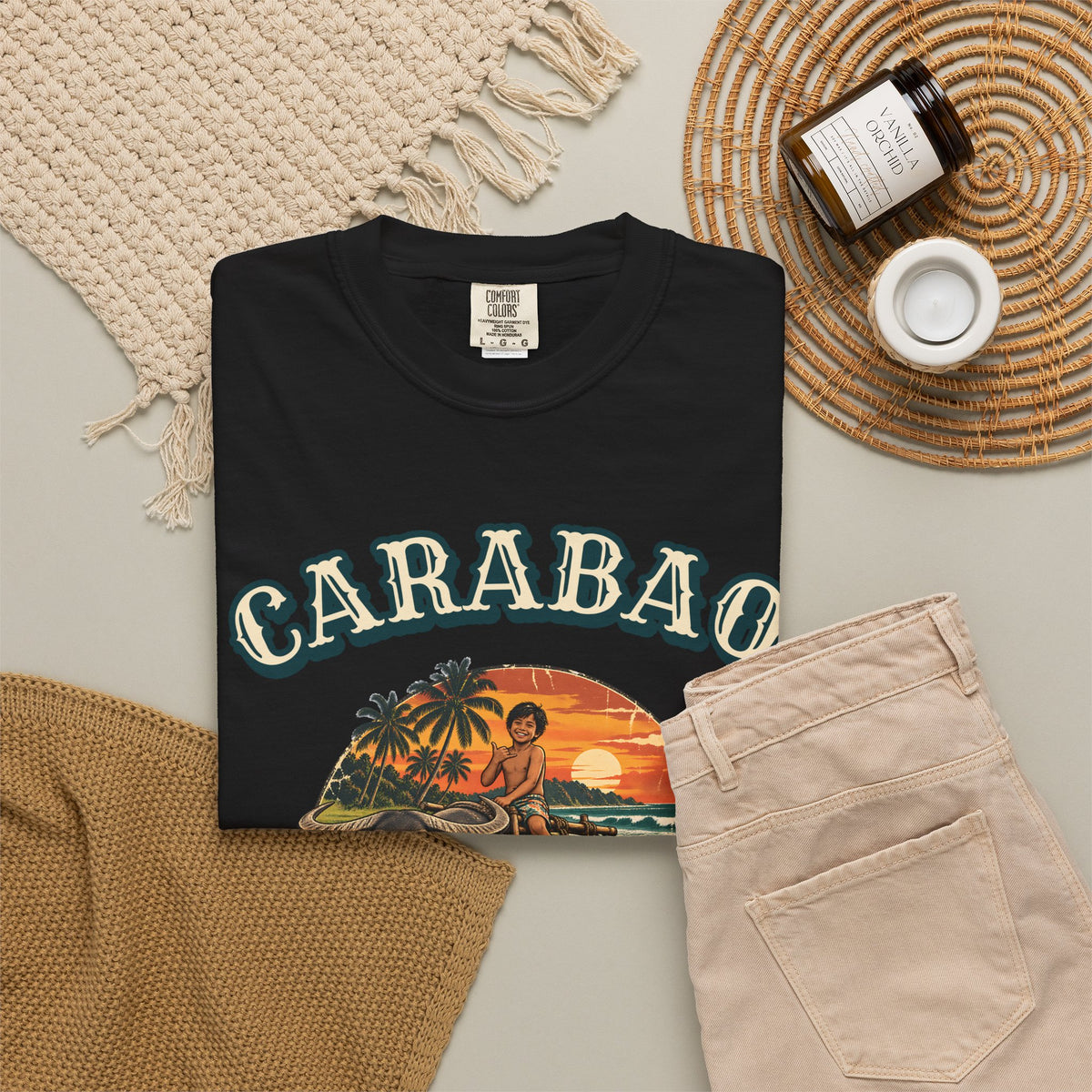 Carabao Surf Club Shirt | Philippines Water Buffalo Tee | Comfort Colors T-Shirt