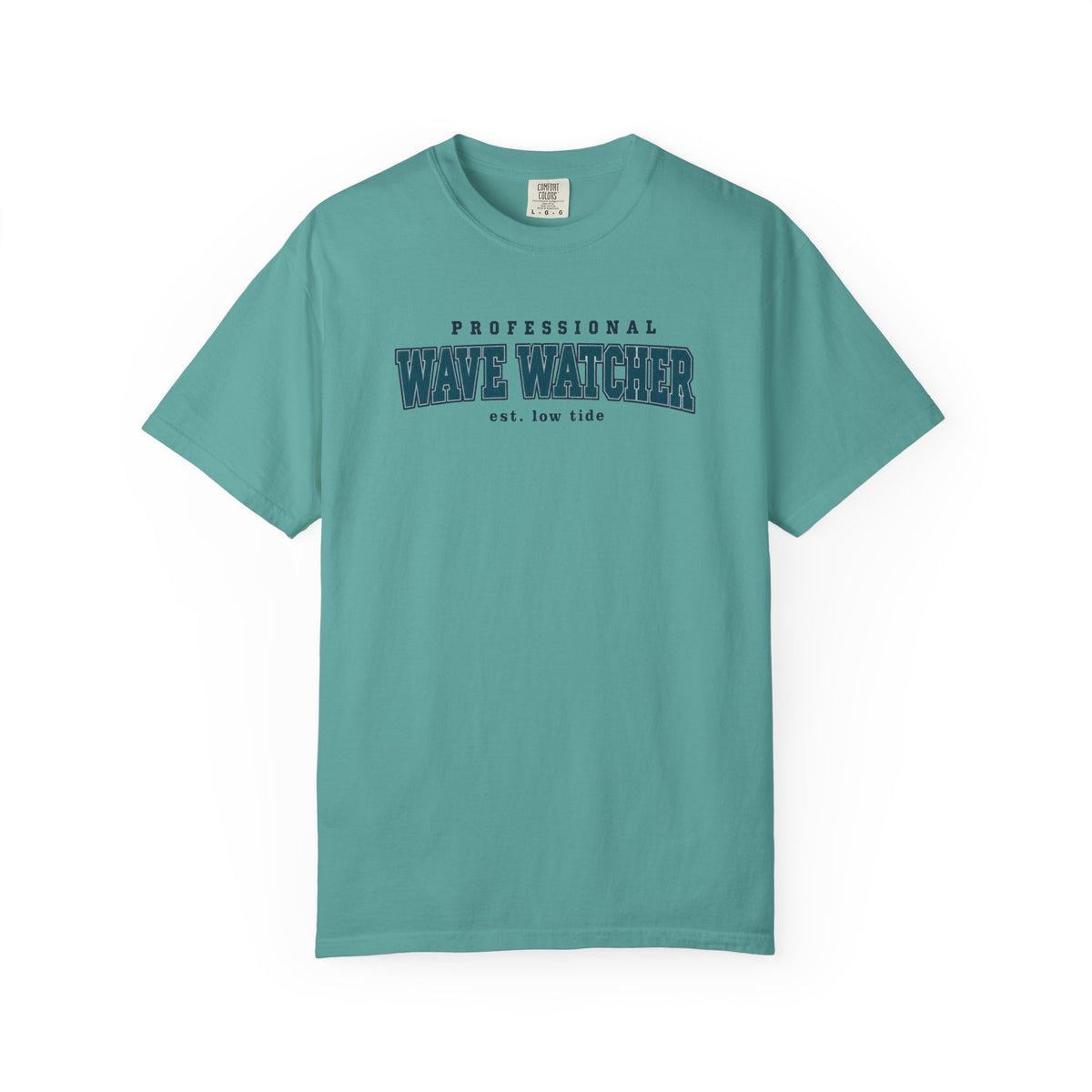 Professional Wave Watcher Tee | Funny Beach Shirt | Varsity Style Surf T-Shirt | Comfort Colors Gift