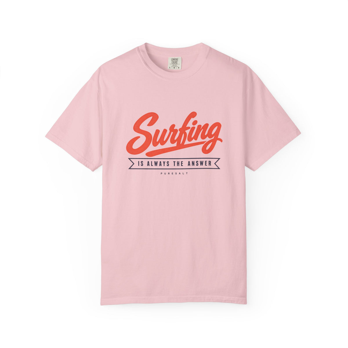 Surfing Script Graphic T-shirt | Surf Is Always The Answer