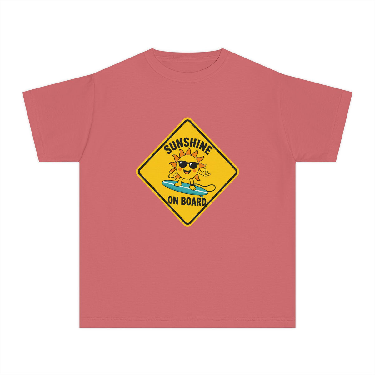 Sunshine On Board Kids Tee | Sunshine Kids Shirt | Youth Beach T-Shirt | Surf Kid Gift
