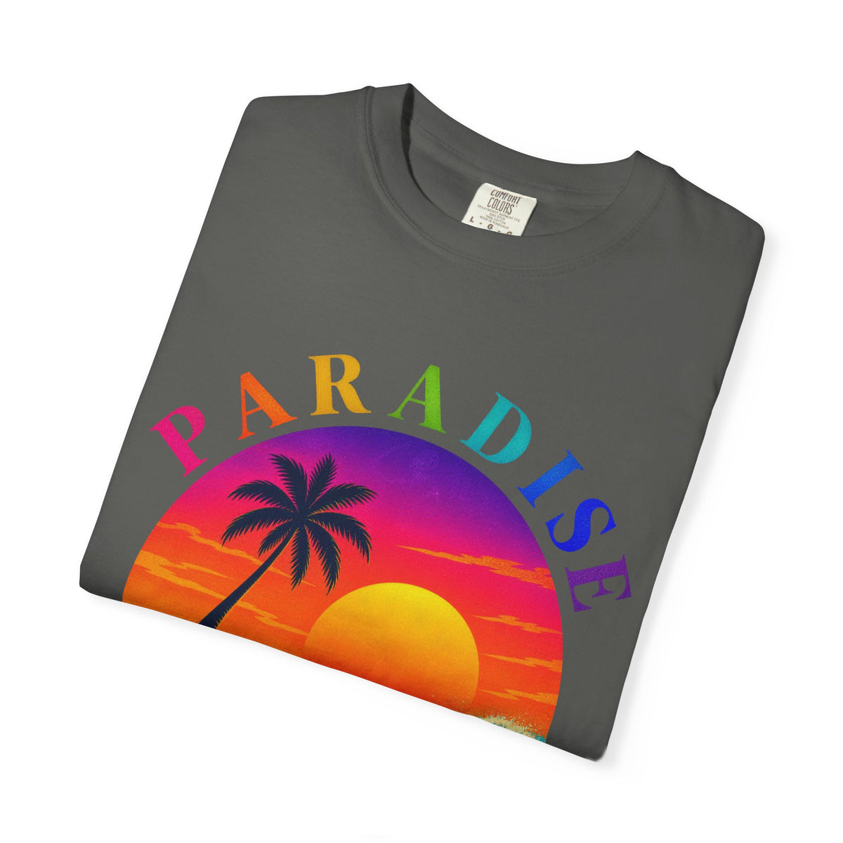 Paradise Found Tee | Tropical Island Shirt | Retro Palm T-Shirt | Comfort Colors