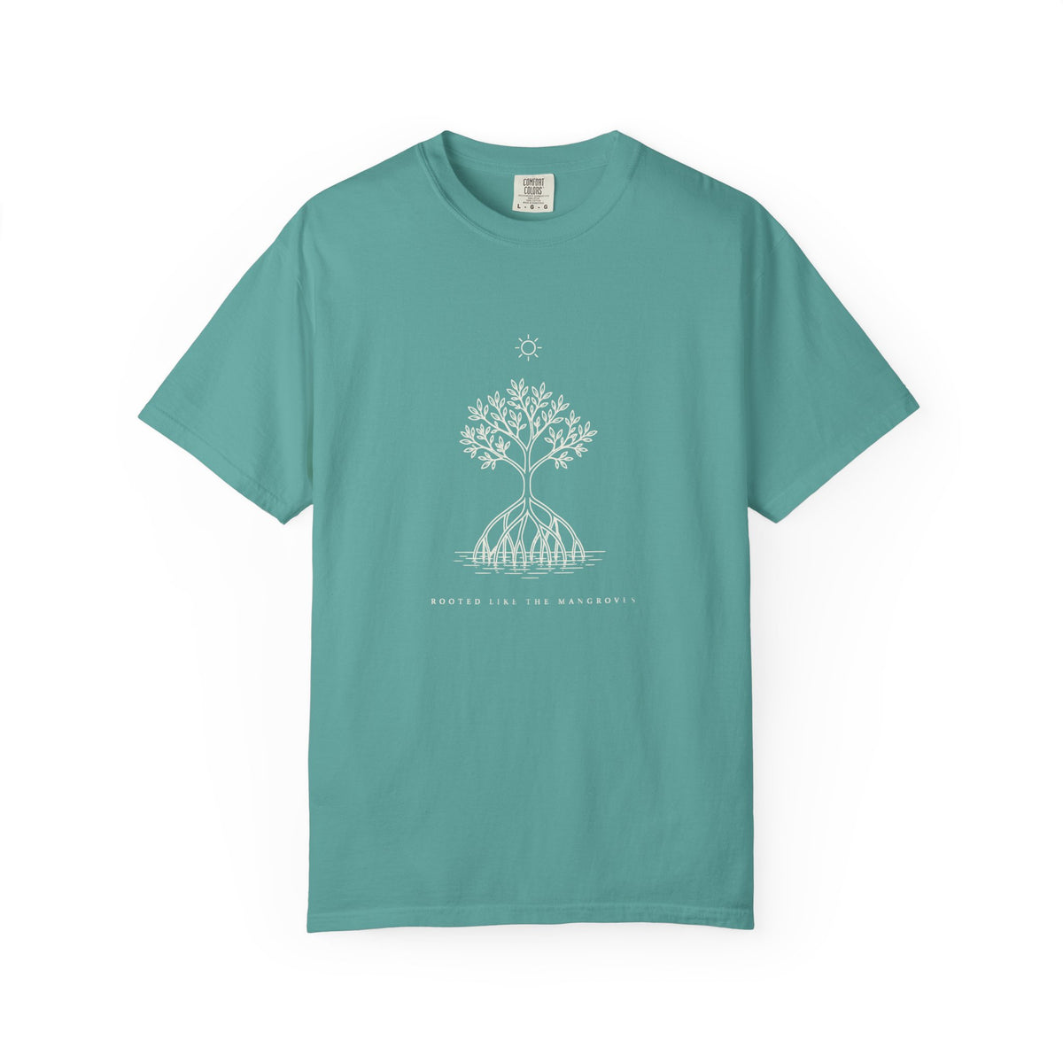 Rooted Like The Mangroves Tee | Minimal Mangrove Shirt | Inspirational Ocean T-Shirt | Comfort Colors