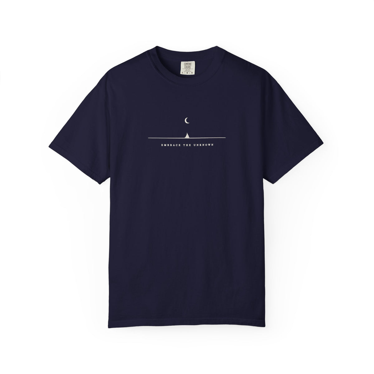 Embrace The Unknown Tee | Minimal Sailboat Shirt | Inspirational Ocean T-Shirt | Comfort Colors