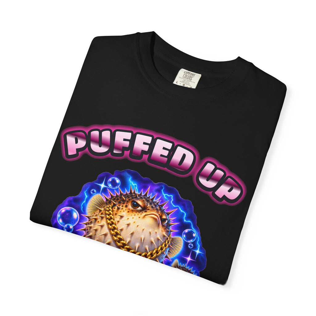 Pufferfish Bootleg Shirt | Puffed Up Funny Fish Tee | Comfort Colors T-Shirt