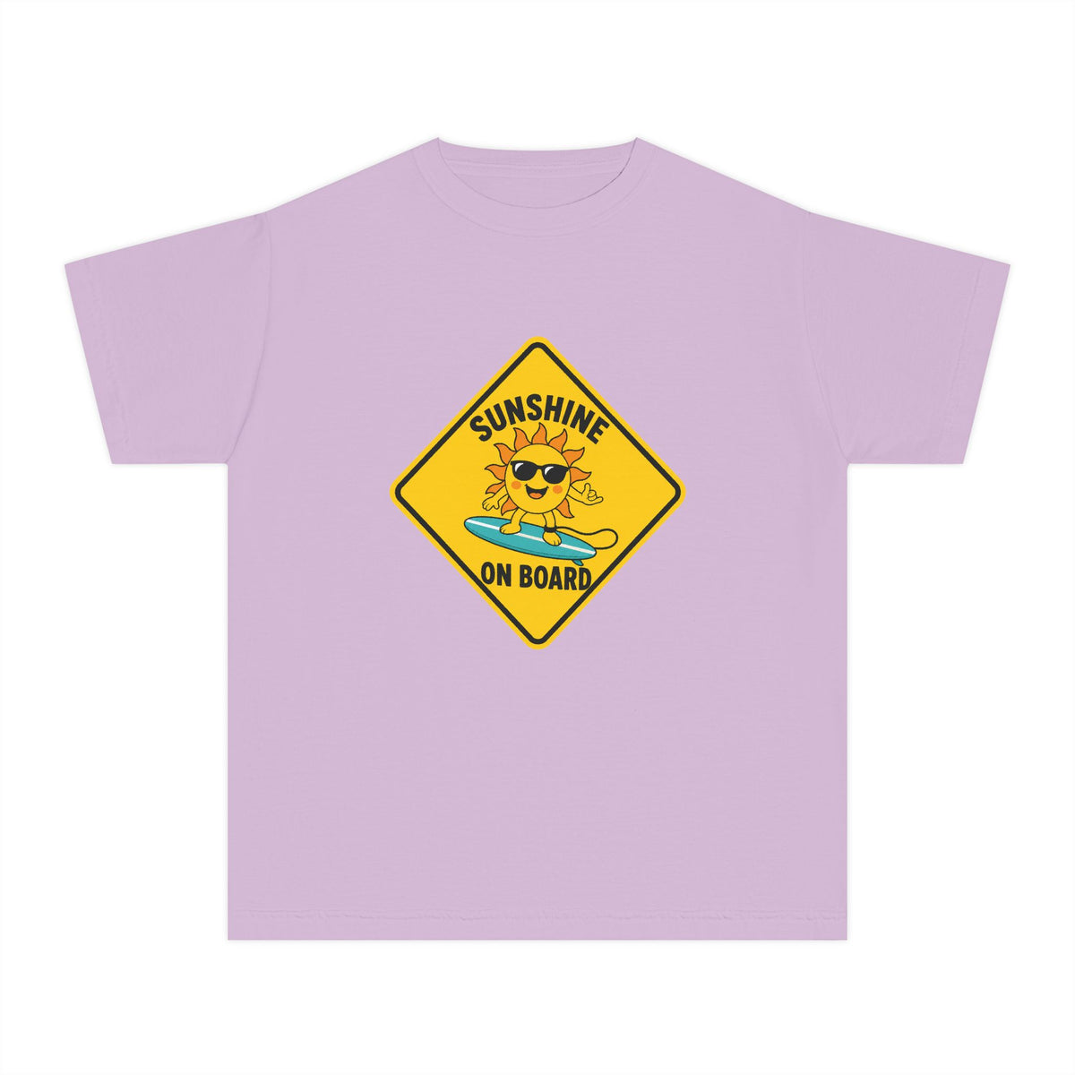 Sunshine On Board Kids Tee | Sunshine Kids Shirt | Youth Beach T-Shirt | Surf Kid Gift