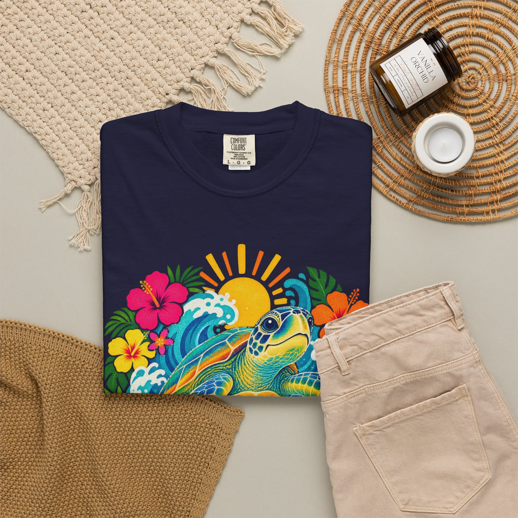 Sea You Later Sea Turtle Tee | Funny Ocean Pun Shirt | Colorful Beach T-Shirt | Comfort Colors