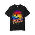 Sunset Chaser Tee | Retro Sunset Shirt | Tropical Surf T-Shirt | Comfort Colors