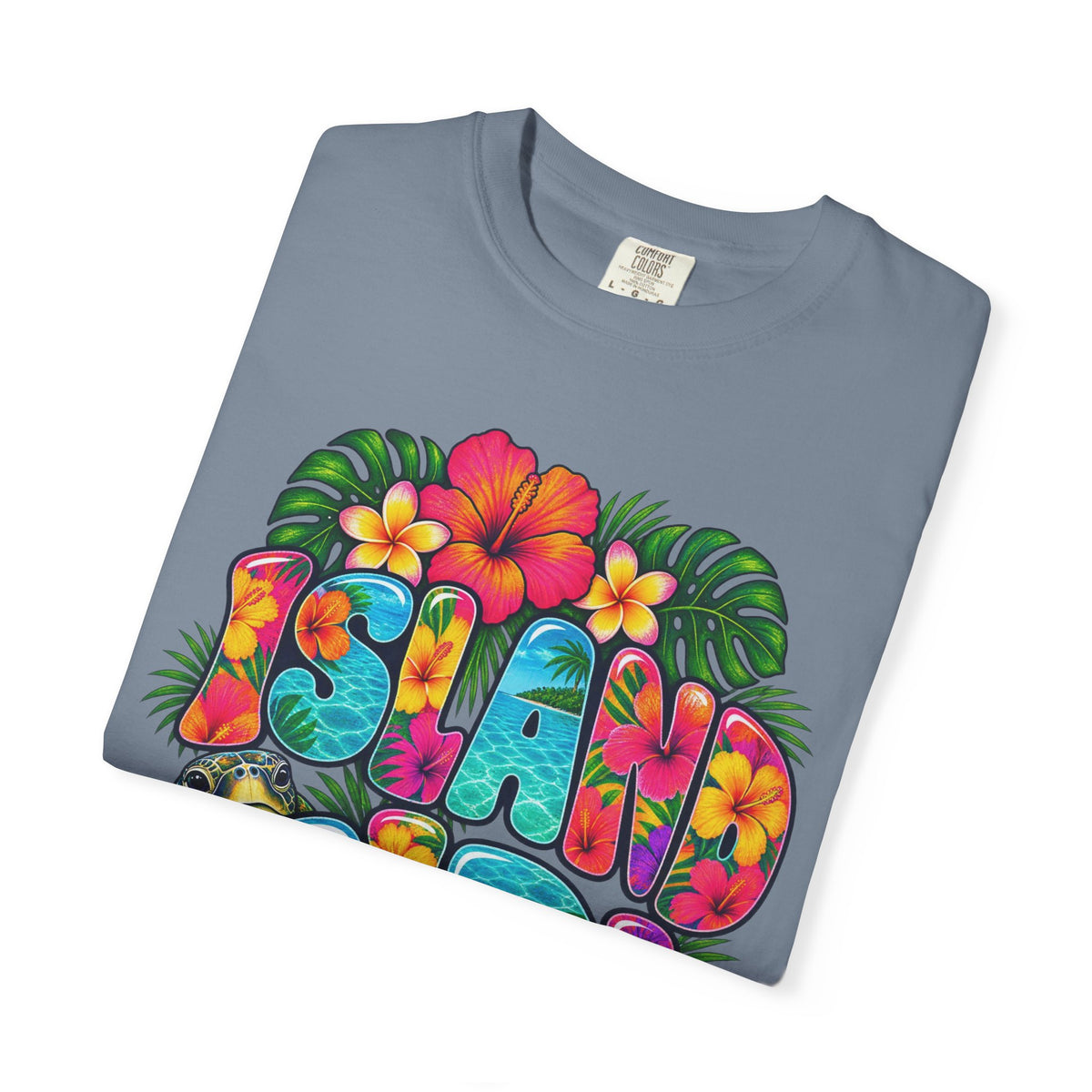 Island Girl Tee | Tropical Girl Shirt | Hibiscus Beach T-Shirt | Comfort Colors