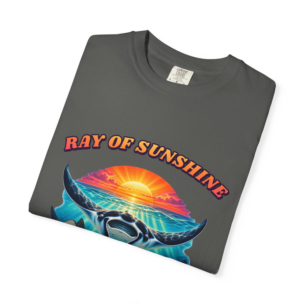 Ray Of Sunshine Stingray Shirt | Manta Ray Bootleg Tee | Comfort Colors T-Shirt