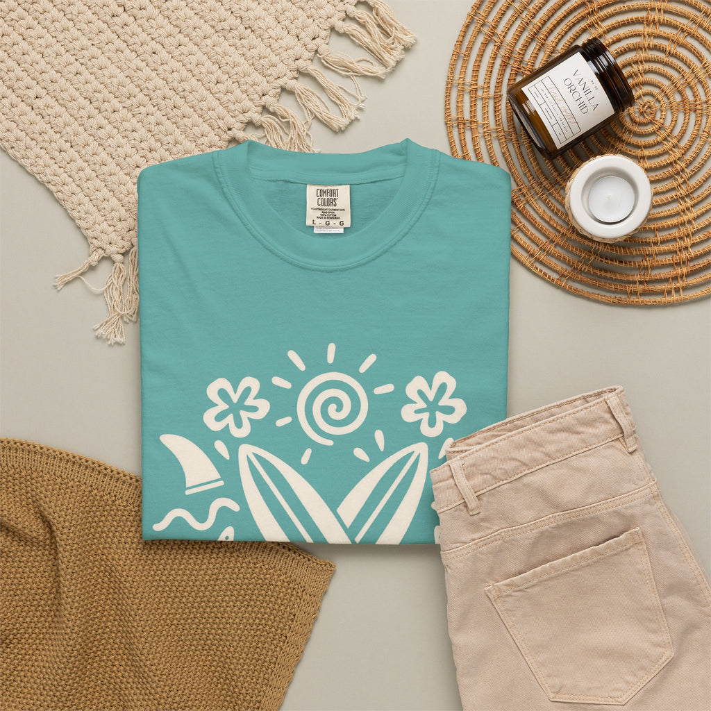 Board Meeting Surf Shirt | Funny Crossed Surfboards Tee | Comfort Colors T-Shirt