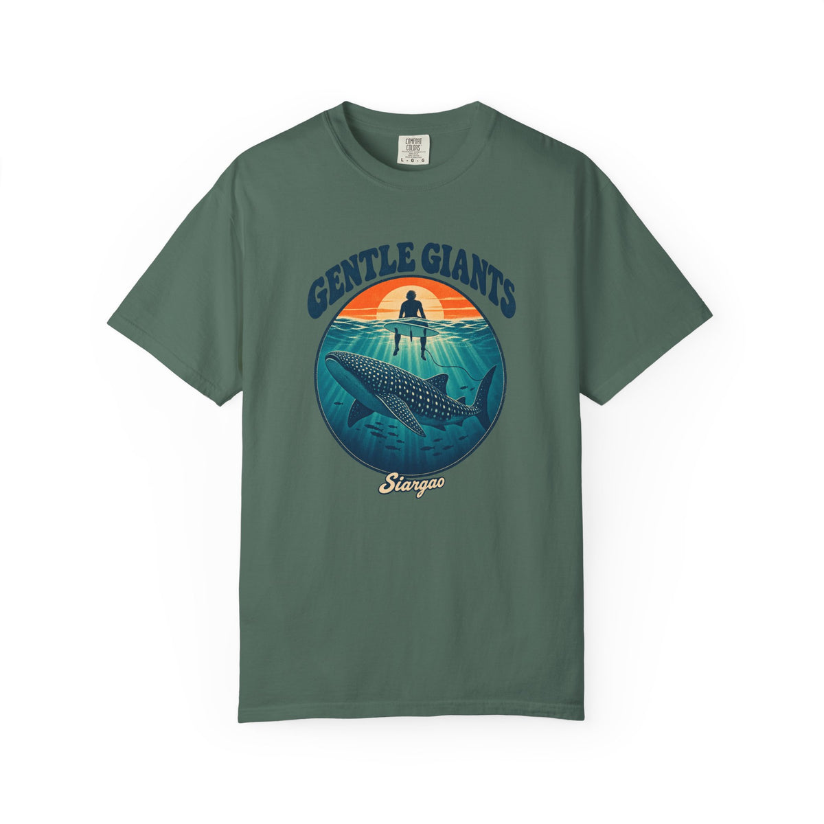 Gentle Giants Whale Shark Tee | Siargao Ocean Shirt | Vintage Marine Life T-Shirt | Comfort Colors Gift