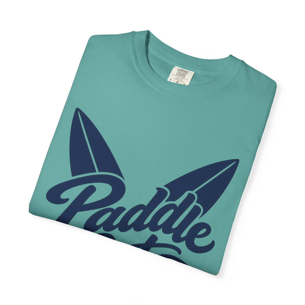Paddle Out Surf Shirt | Crossed Surfboards Script Tee | Comfort Colors T-Shirt