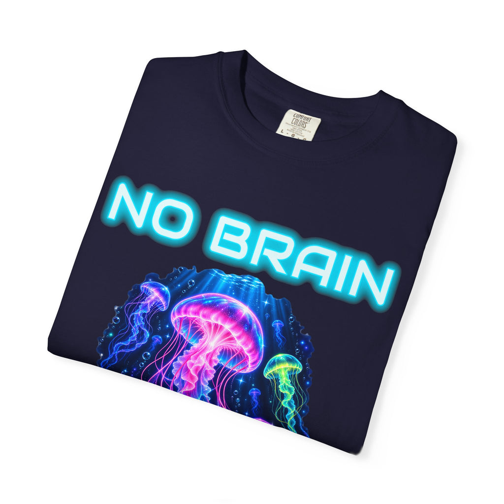 Jellyfish No Brain No Pain Shirt | Funny Jellyfish Tee | Comfort Colors T-Shirt