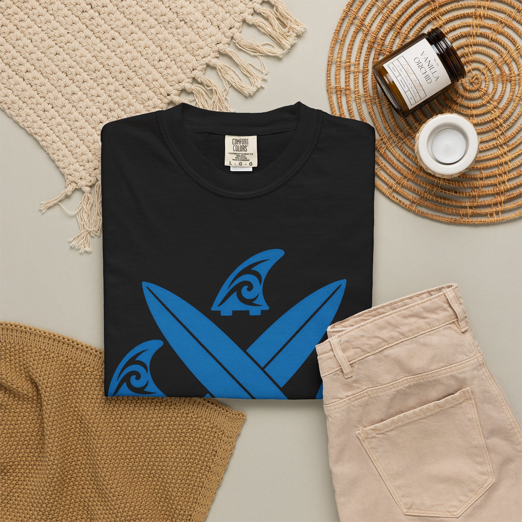 Fin Club Surf Shirt | Tribal Surf Fins Varsity Tee | Comfort Colors T-Shirt