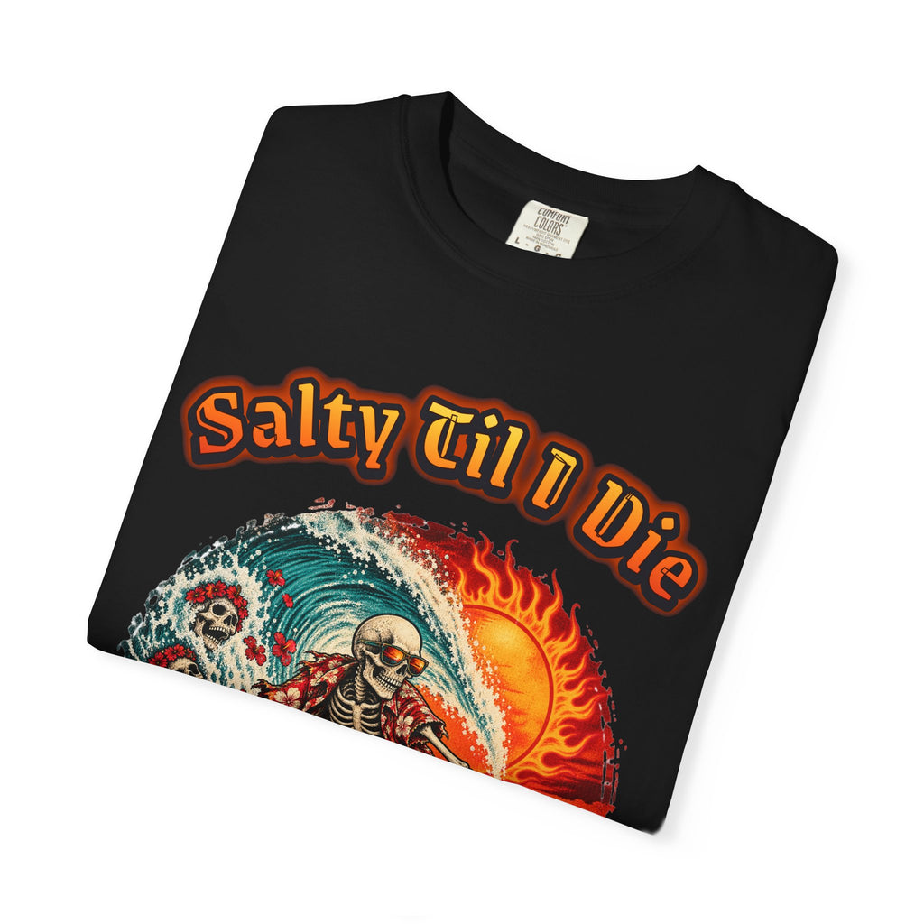 Salty Til I Die Skeleton Shirt | Surf Sleep Repeat Tee | Comfort Colors T-Shirt