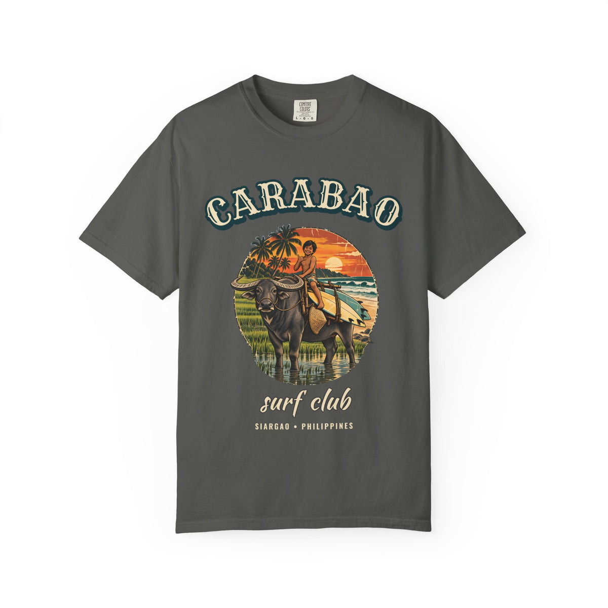 Carabao Surf Club Shirt | Philippines Water Buffalo Tee | Comfort Colors T-Shirt