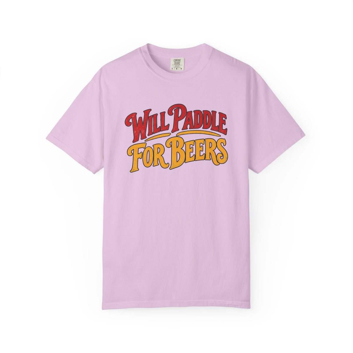 Will Paddle For Beers Tee | Funny Surf Beer Shirt | Kayak SUP Paddle T-Shirt | Comfort Colors Surfer Gift