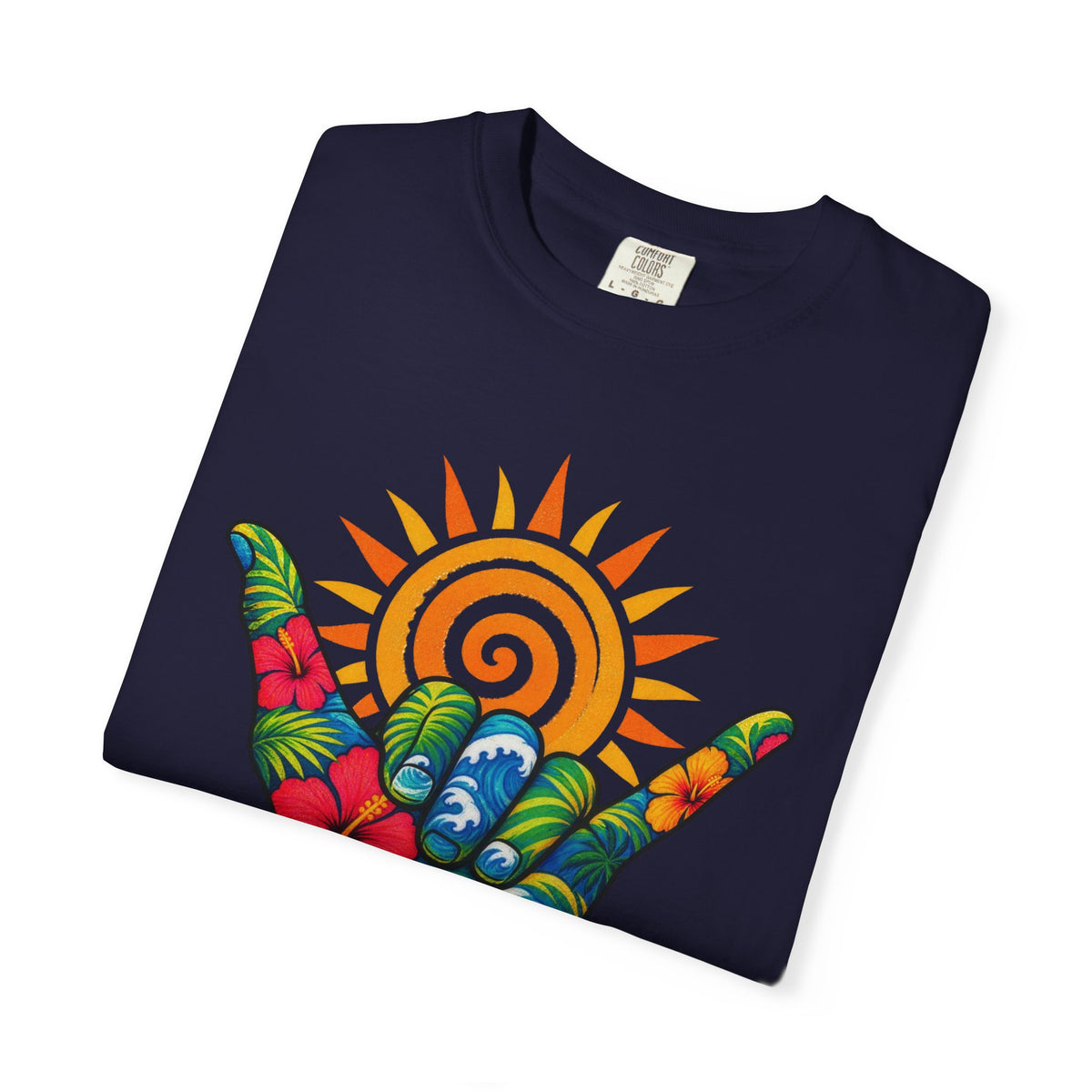 Hang Loose Tee | Shaka Surf Shirt | Retro Beach T-Shirt | Comfort Colors
