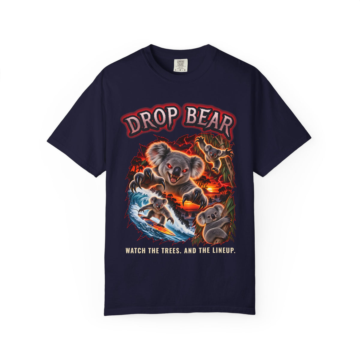 Drop Bear Shirt | Funny Koala Aussie Surf Tee | Comfort Colors T-Shirt