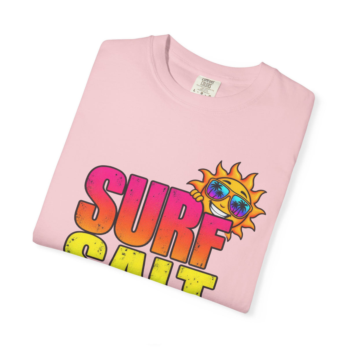 Surf Salt Soul Tee | Retro Surf Graphic Shirt | Colorful Beach T-Shirt | Comfort Colors