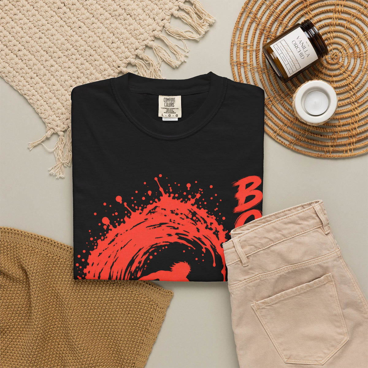 Born To Surf Shirt | Surfer Paint Splash Tee | Comfort Colors T-Shirt