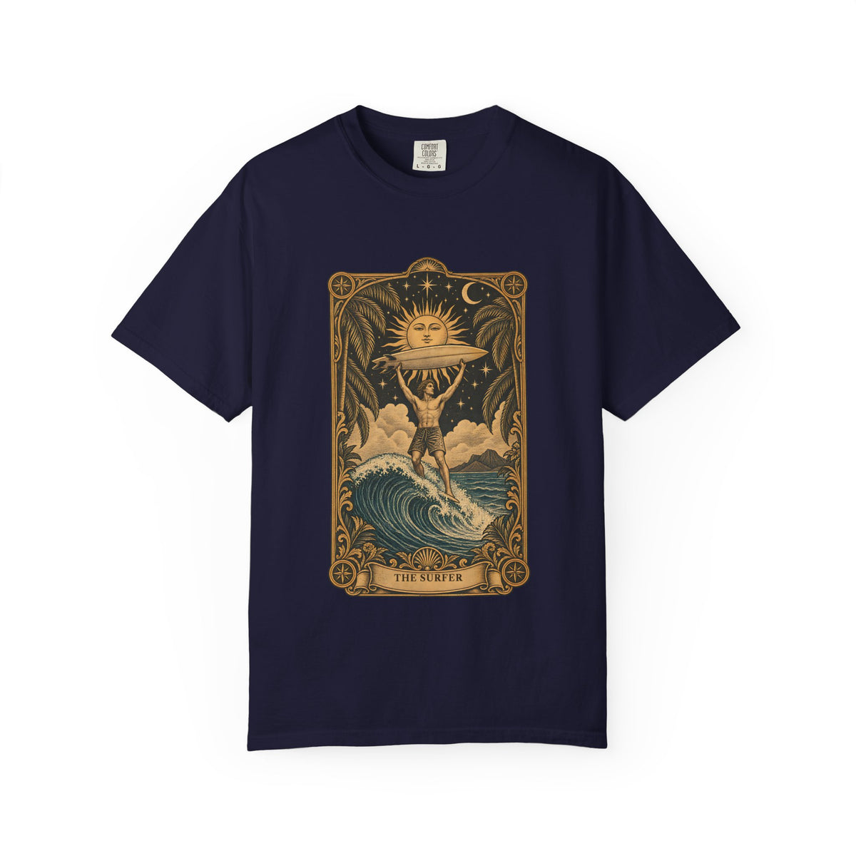 The Surfer Tarot Card Shirt | Vintage Tarot Surf Tee | Comfort Colors T-Shirt