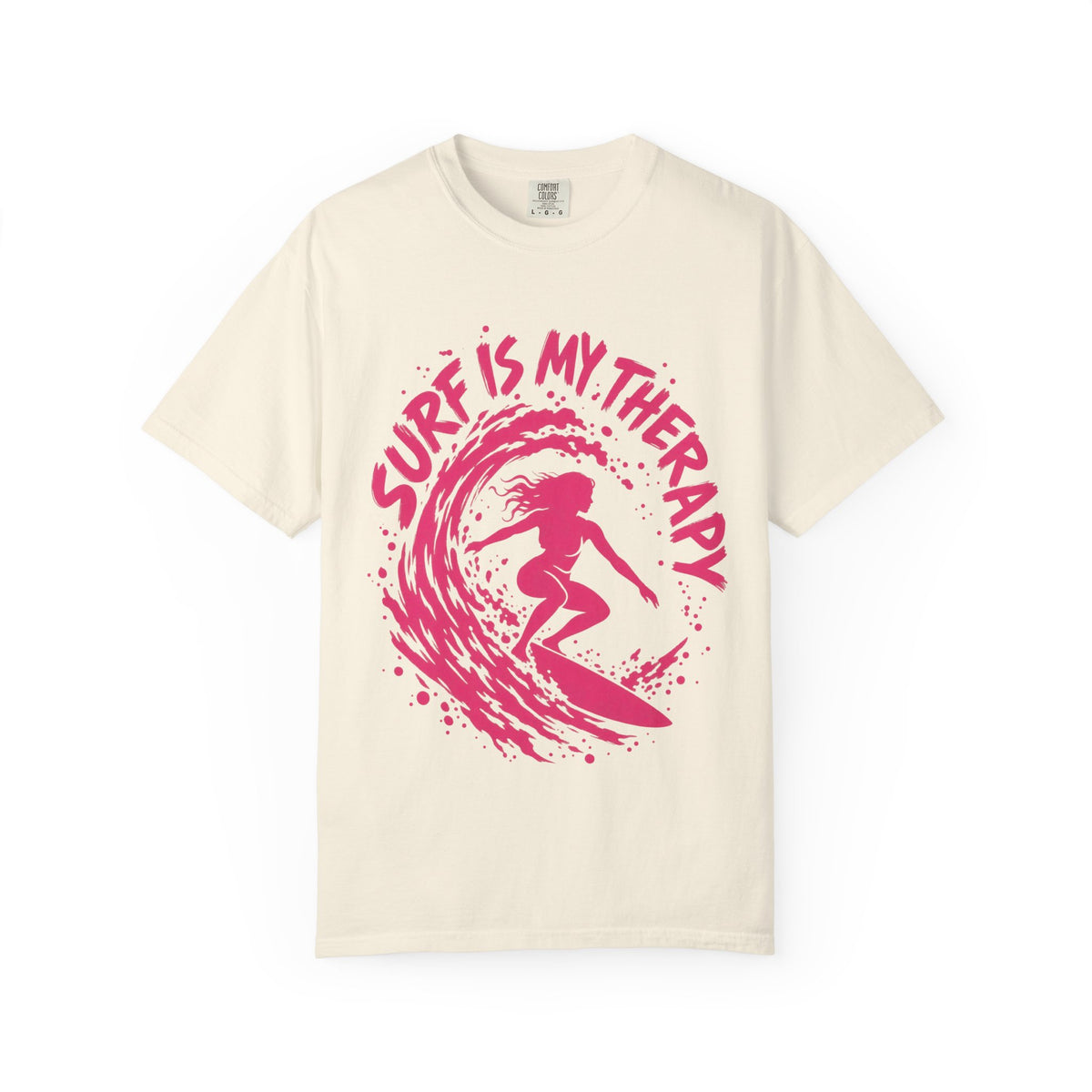 Surf Is My Therapy Shirt | Surfer Girl Brush Script Tee | Comfort Colors T-Shirt