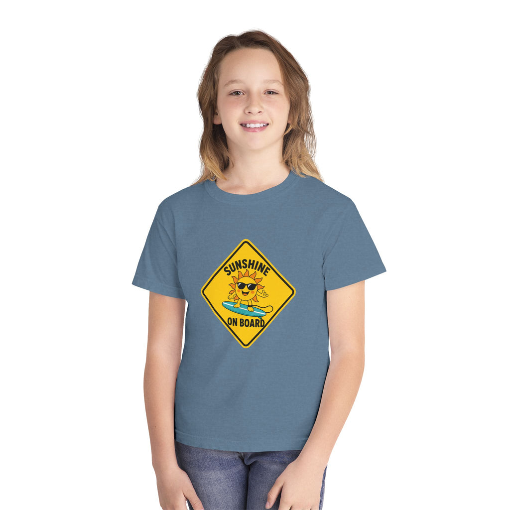 Sunshine On Board Kids Tee | Sunshine Kids Shirt | Youth Beach T-Shirt | Surf Kid Gift