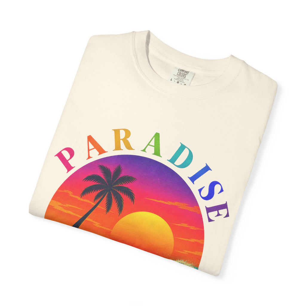 Paradise Found Tee | Tropical Island Shirt | Retro Palm T-Shirt | Comfort Colors