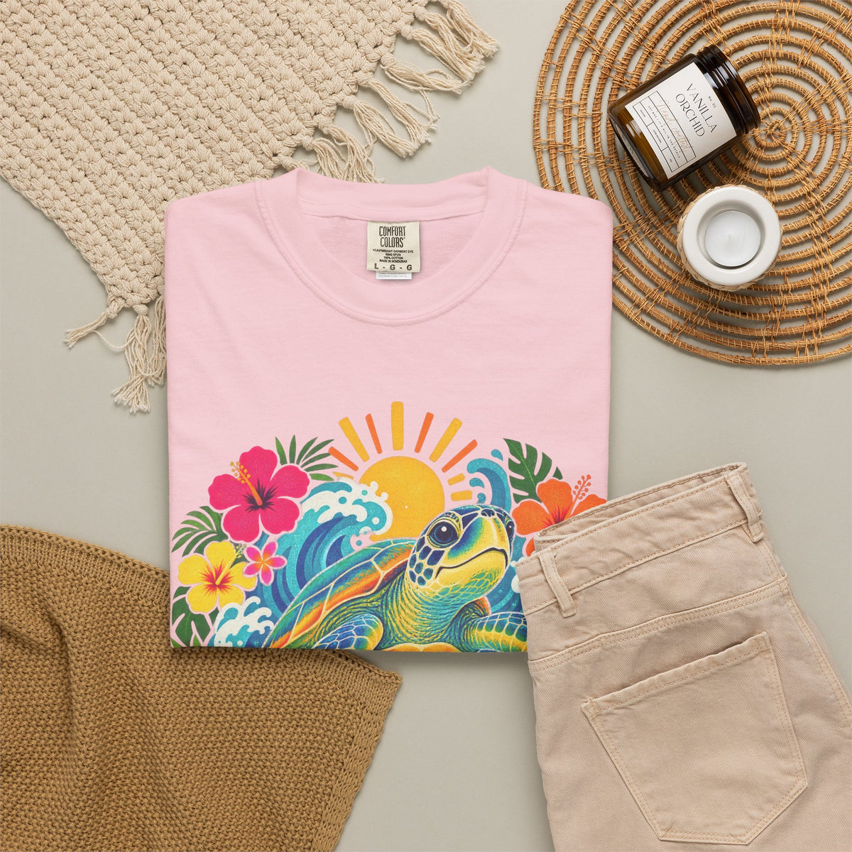 Sea You Later Sea Turtle Tee | Funny Ocean Pun Shirt | Colorful Beach T-Shirt | Comfort Colors