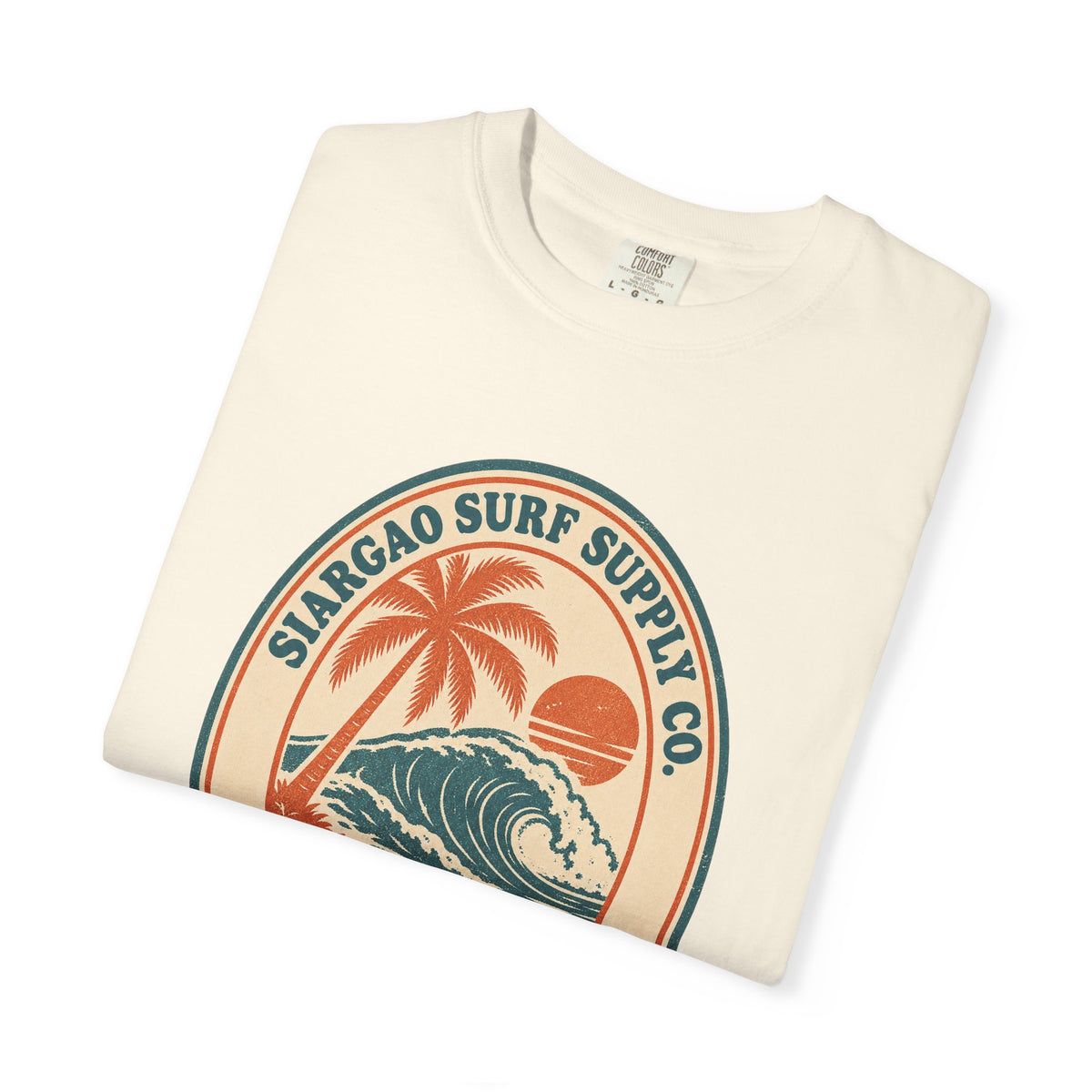 Siargao Surf Supply Co Tee | Vintage Surf Shop Badge Shirt | Philippines Surf T-Shirt | Comfort Colors