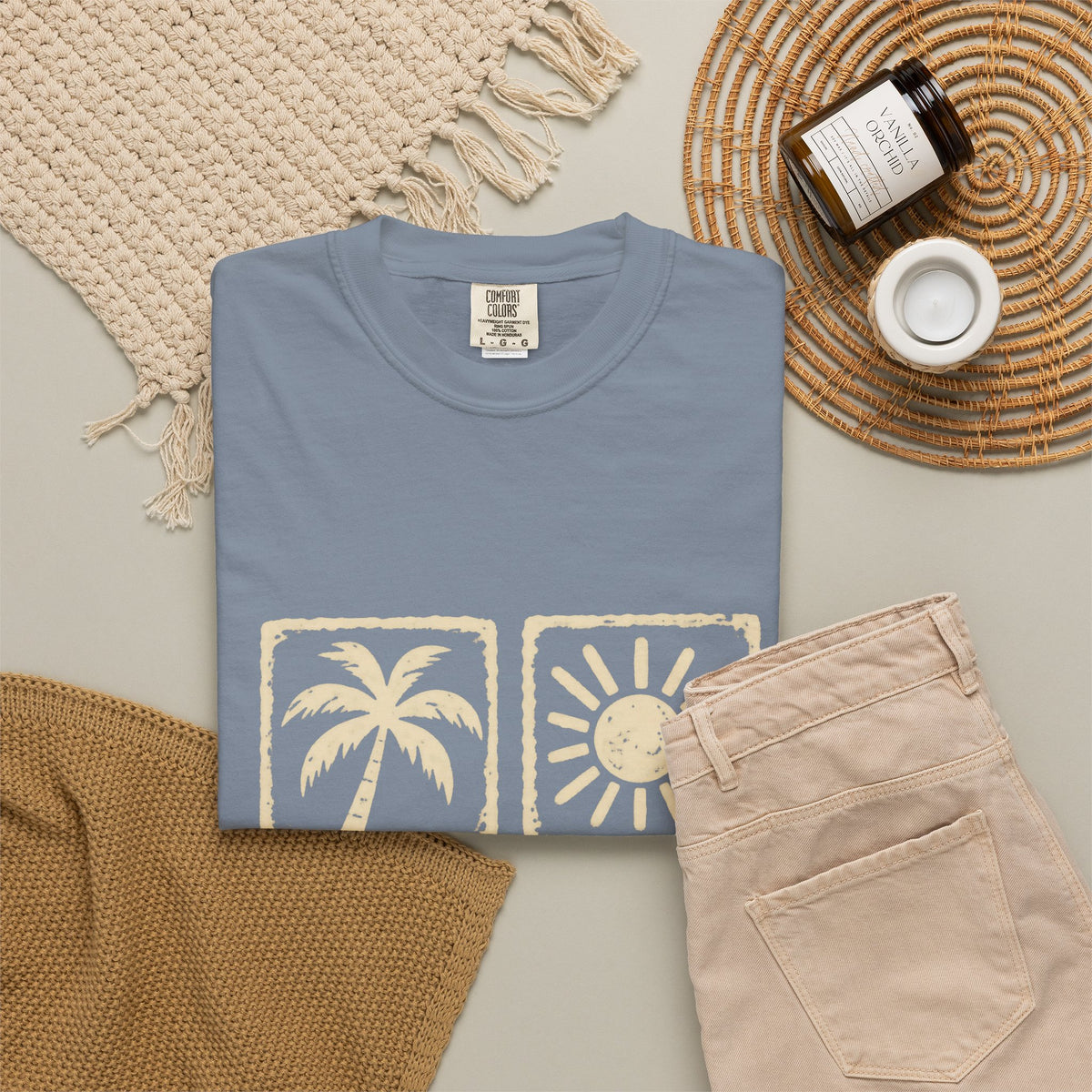 Good Days Stamp Shirt | Mini Beach Badges Tee | Comfort Colors T-Shirt