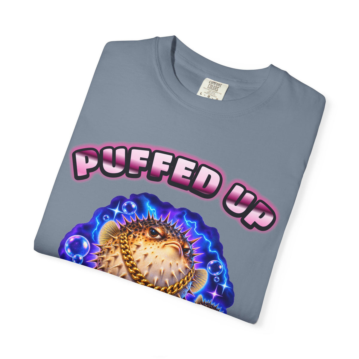 Pufferfish Bootleg Shirt | Puffed Up Funny Fish Tee | Comfort Colors T-Shirt