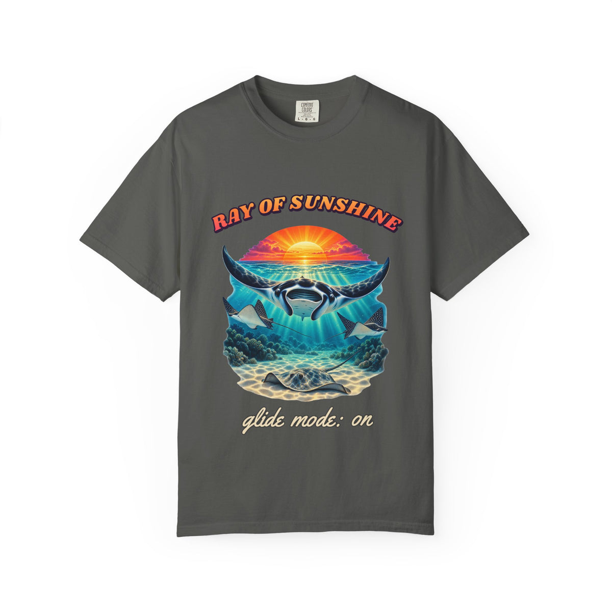 Ray Of Sunshine Stingray Shirt | Manta Ray Bootleg Tee | Comfort Colors T-Shirt