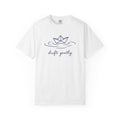 Drift Gently Tee | Paper Boat Minimalist Shirt | Calm Mindful T-Shirt | Comfort Colors Butter