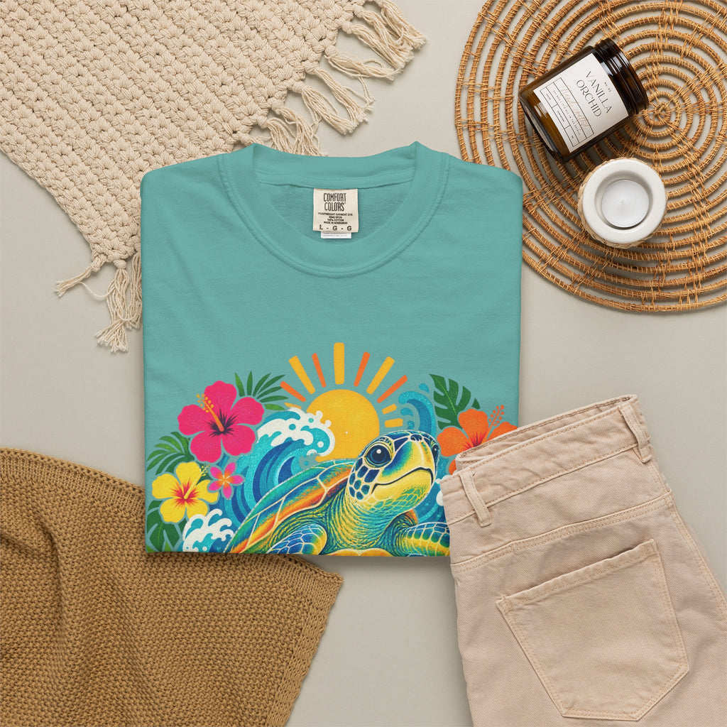 Sea You Later Sea Turtle Tee | Funny Ocean Pun Shirt | Colorful Beach T-Shirt | Comfort Colors