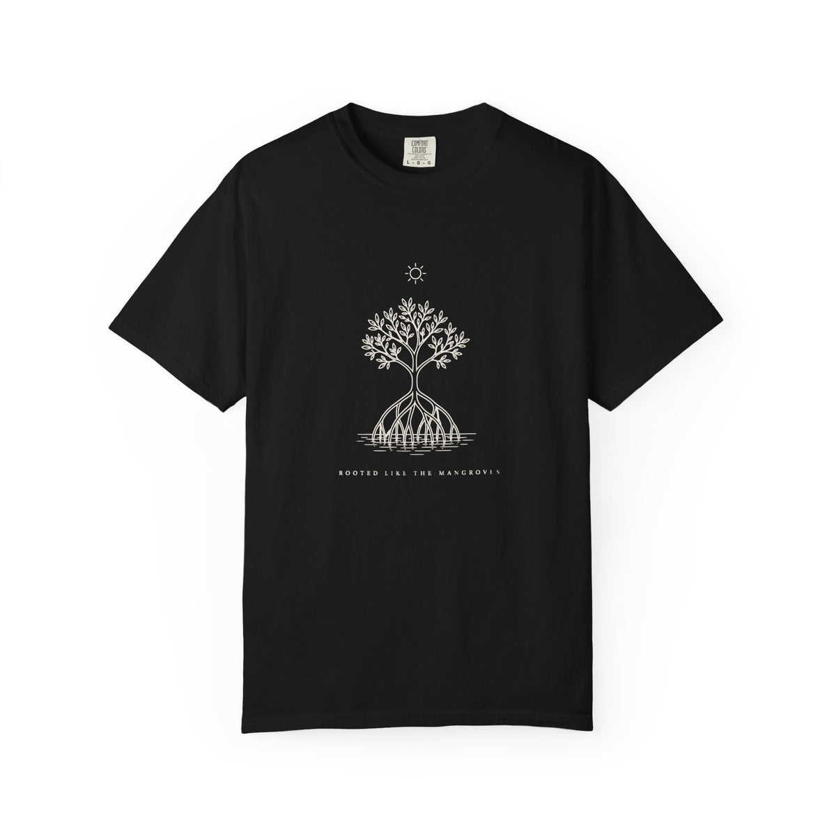 Rooted Like The Mangroves Tee | Minimal Mangrove Shirt | Inspirational Ocean T-Shirt | Comfort Colors