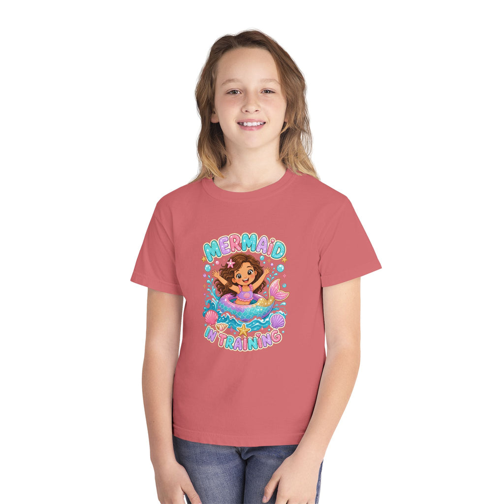 Mermaid In Training Kids Tee | Mermaid Kids Shirt | Youth Beach T-Shirt | Surf Kid Gift