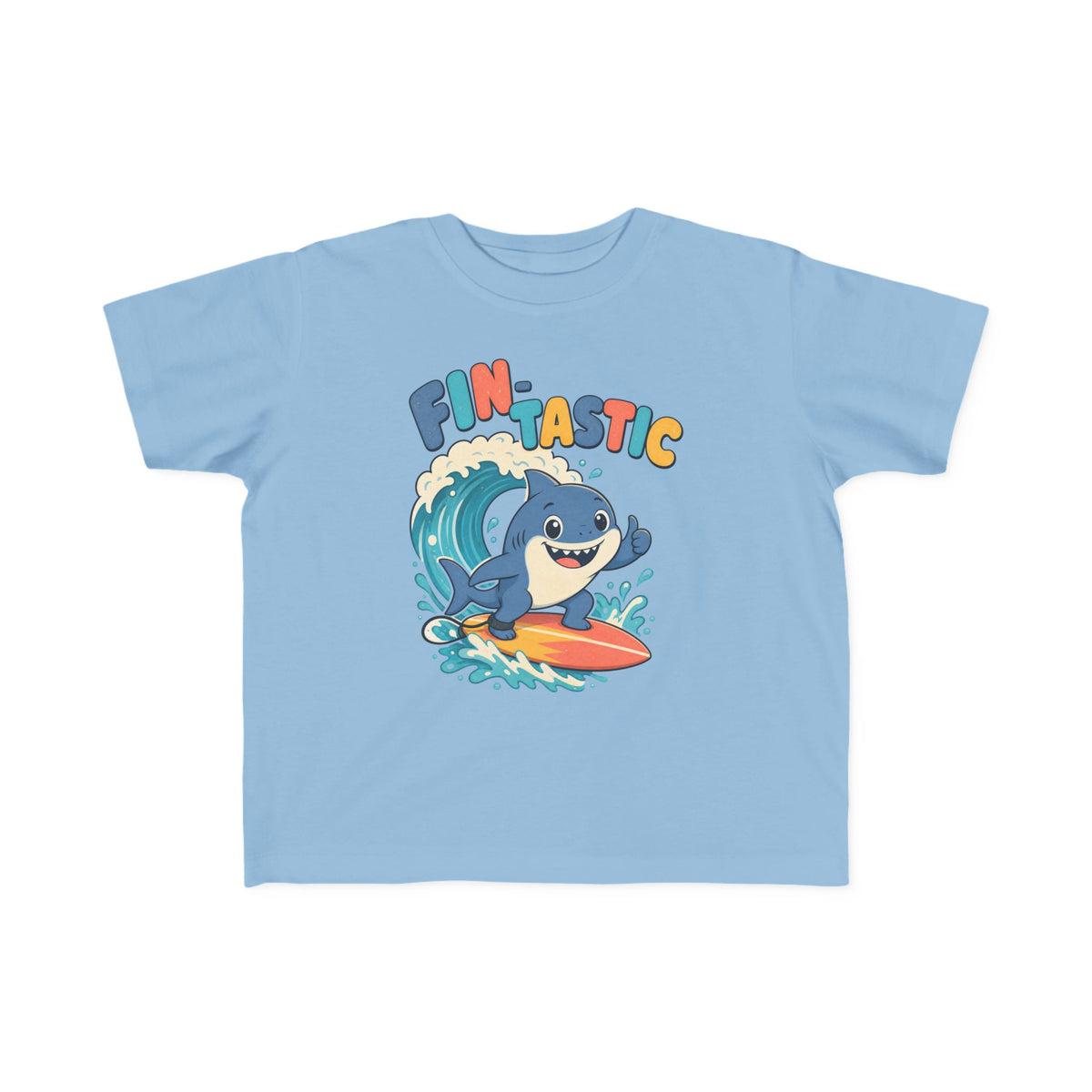 Fin-Tastic Kids Tee | Shark Surf Kids Shirt | Toddler Beach T-Shirt | Surf Kid Gift