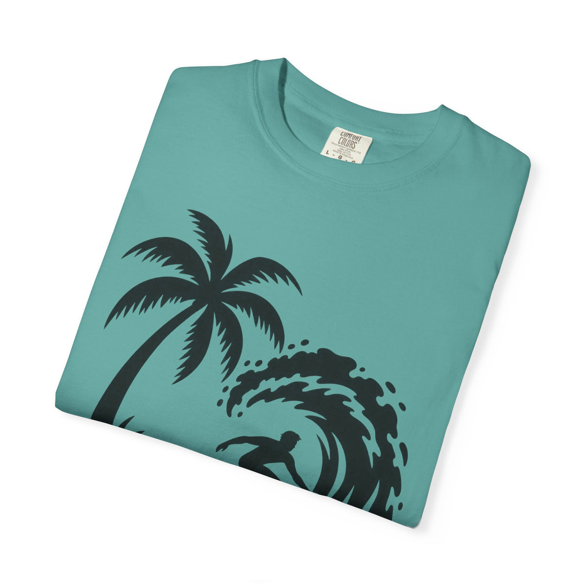 Let It Ride Surf Shirt | Surfer Wave Script Tee | Comfort Colors T-Shirt