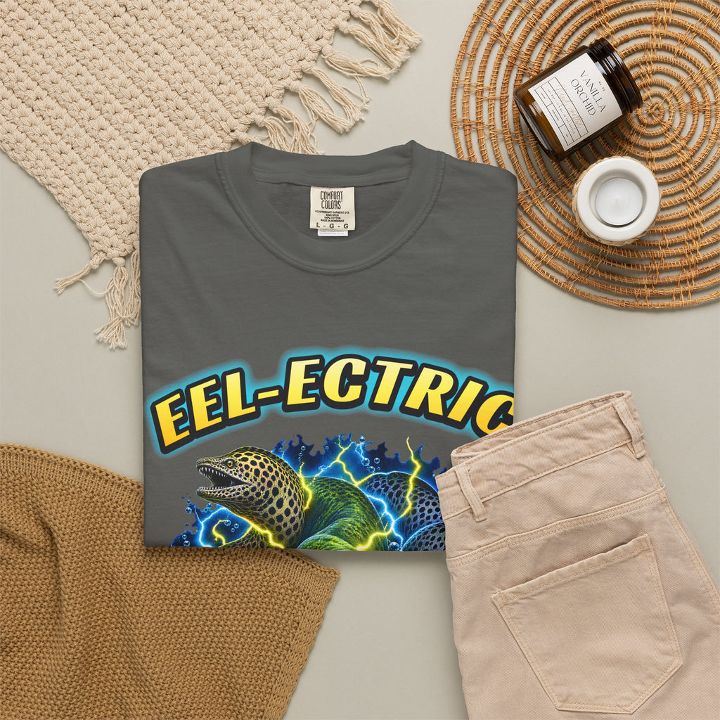 Eel-ectric Moray Eel Shirt | Neon Reef Bootleg Tee | Comfort Colors T-Shirt